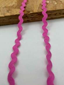 1条多色涤纶锯齿形丝带 DIY手工材料 礼品包装 蝴蝶结制作 婚礼 圣诞节 节日派对装饰材料