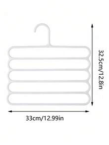 10-Piece/8-Piece/5-Piece/4-Piece/2 Pieces/1-Piece Wardrobe Storage Rack, 5-Tier Plastic Scarf Rack, Trouser Rack