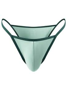 WENEZON 男士罗纹性感低腰三角裤，男士内裤，适合情侣约会，情侣礼物