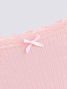 Loungeista 7pcs Comfortable Striped Cotton Bikini Panties Sexy Lingerie - Multicolor - View 6