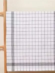 6条/12条装大号格子厨房抹布，吸水性强，柔软可重复使用清洁布，速干洗碗布，洗碗抹布 - 彩色 - 查看 6