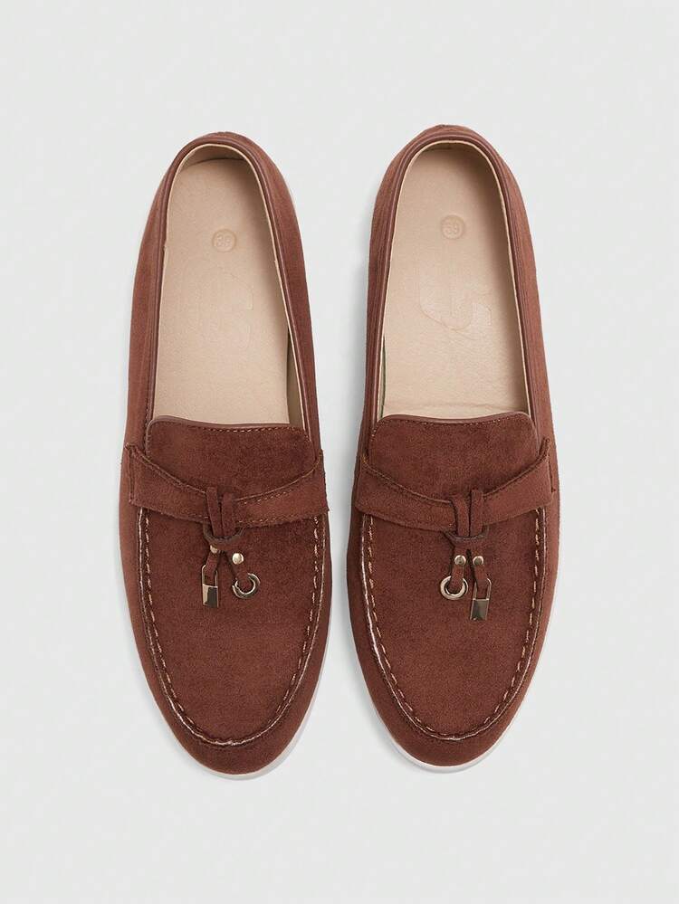 CUCCOO BIZCHIC Women's Casual Solid Color Flats, Versatile For Commuting And Daily Wear Valentine's Day