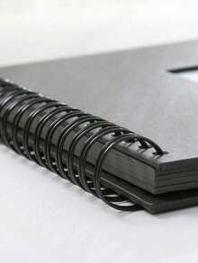 1pc, Scrapbook Photo Album With Black Inner Cowhide Paper Pages, 7x7 Inches, 20 Pages, DIY Notebook, Wedding Anniversary Memory, Travel, Guest, Christmas,Birthday, Valentine's Day Gift1pc, Scrapbook Photo Album Wi… - Multicolor - View 6