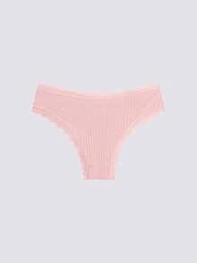 Loungeista 7pcs Comfortable Striped Cotton Bikini Panties Sexy Lingerie - Multicolor - View 18