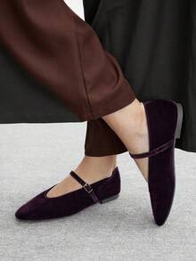 CUCCOO BIZCHIC Women's Casual Versatile Commute Simple Flats For Christmas - Coffee Brown - View 3