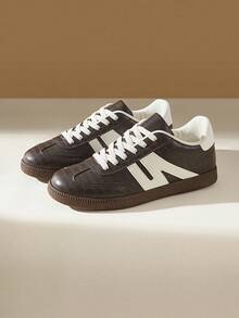 CUCCOO EASI Zapatillas minimalistas versátiles y de moda para mujer - Café integral - Ver 5