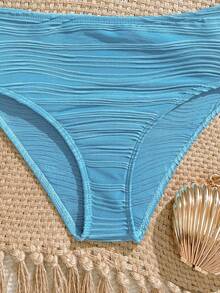SHEIN Bộ đồ bơi cho bé gái tuổi teen, màu xanh dương, họa tiết sóng biển, chất liệu vải dệt kim co giãn thoải mái, trang trí hình sao biển, thích hợp cho bãi biển, hồ bơi, bờ biển, kỳ nghỉ, mùa hè, du lịch. Bộ bikini che phủ toàn thân, cạp cao, kín đáo. Đồ bơi cho bé gái tuổi teen, bộ đồ bơi màu xanh dương, bikini cạp cao màu xanh dương, đồ đi biển, bộ đồ bơi hai mảnh cạp cao cho bé gái, bikini màu xanh dương cho bé gái. - Màu xanh lam - Xem 6