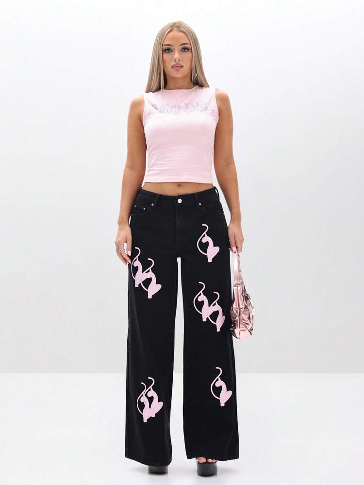 BABYPHAT Camiseta sin mangas con gráfico de strass, casual de moda de verano para uso en club y fiestas