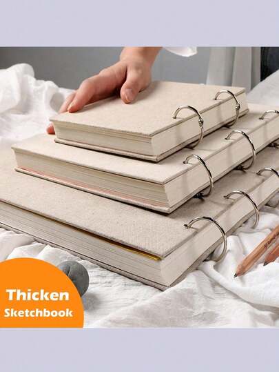 素描本，亚麻布精装，160克/平方米，适用于绘画、素描、水彩等绘画工具，母亲节、朋友礼物