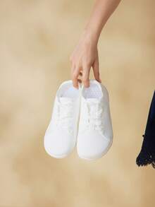 CUCCOO BASICS Women Casual Versatile Simple Breathable Flat Shoes - White - View 2