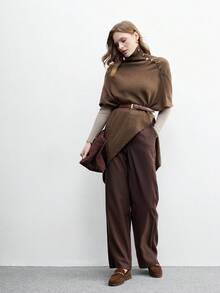 CUCCOO BIZCHIC 女士休闲舒适纯色平底鞋 - 咖啡棕 - 查看 6