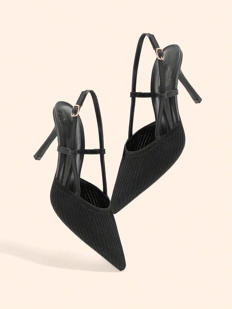 CUCCOO BASICS Minimalist Solid Color Pointed Toe Slip-On Women Pumps For Office/Commute For Christmas