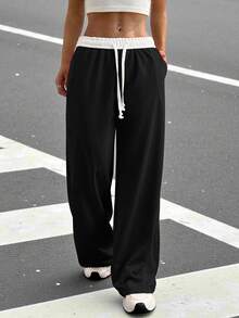 Muchica 淺灰色Anastasia運動長褲 - 黑色 - 查看 3