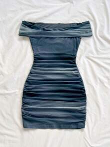 Soleia New Elegant Pleated Mini Dress, Suitable For Vacation - Multicolor - View 2