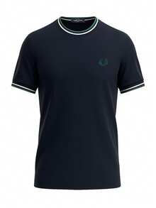 Fred Perry Men's T-Shirt Navy Blue - Blue - View 1