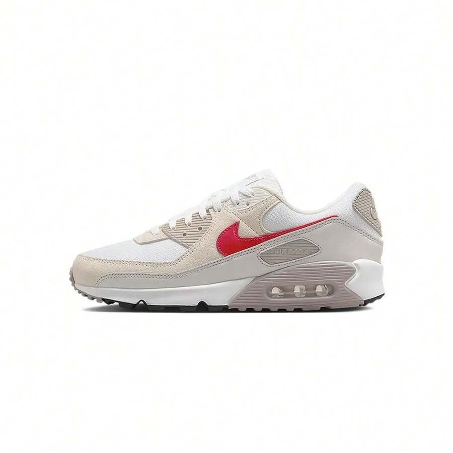 Nike Air Max 90 Men´S Sneakers White/Univ Red-College Grey-Vast Grey-Summit White - 白色/大學灰/深灰/大學紅 - 查看 1