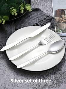 4 件套不锈钢餐具套装筷子刀叉勺（蓝色/紫色/粉色/绿色）和 3 件套银质餐具旅行餐饮必需品 - 彩色 - 查看 16