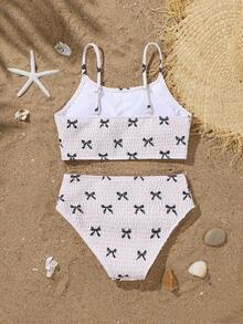 SHEIN Teen Girls Butterfly Bikini Sets, Cute Adjustable Straps 2 Pieces Swimsuit Girls Swim Two Piece Two Piece Swimsuit High Waist Bikini High Waisted Bikini Modest Bikini Set Tween Girl 2 Piece Swimsuit Girls Two Piece Bikini Beachwear Kids Teen Girls Bikini Sets Beachwear For Tweens Two Piece Set Bathing Suit Set Swimsuits With Bows Kids Swimwear Tween Girls Bikini Sets Vacation Two Piece Set Textured Bikini Swim Suites Two Piece Vacation Girls 2 Piece High Waist Swimsuit Set Bathing Suit 2 Piece Teen 2 Piece Swimsuit Teen Two Piece Summer Set Swimsuits Two Piece - Multicolor - View 3