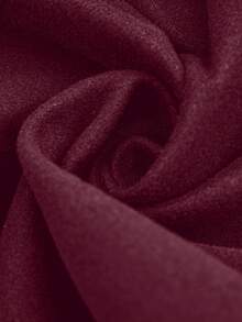 SHEIN Clasi 优雅金属扣装饰修身女士夹克，黑白配色 - 紫紅色 - 查看 7