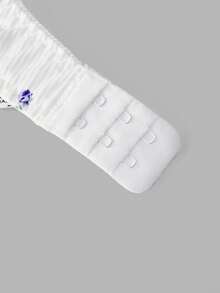 Floral Print Underwire Bra & Panty Lingerie Set - Multicolor - View 3