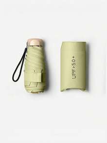 1 Piece, Mini Travel Sun Umbrella With Protective Cover, Small And Compact UV Resistant Umbrella, Lightweight Windproof Sun Umbrella, Suitable For Hiking - Multicolor - View 23