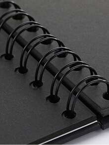 1pc, Scrapbook Photo Album With Black Inner Cowhide Paper Pages, 7x7 Inches, 20 Pages, DIY Notebook, Wedding Anniversary Memory, Travel, Guest, Christmas,Birthday, Valentine's Day Gift1pc, Scrapbook Photo Album Wi… - Multicolor - View 11