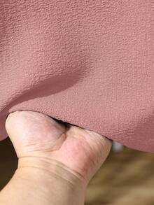 Genkimix Kids 女童纹理面料休闲T恤，带荷叶袖 - 粉色 - 查看 5