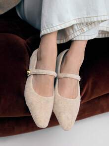 Mnmlis Women's Elegant Pointed Toe Pumps, Minimalist Design For Commuting For Christmas - Apricot - View 2