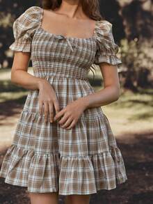 WESTFADE Rochii mini pentru femei - Maro - Vizualizare 2