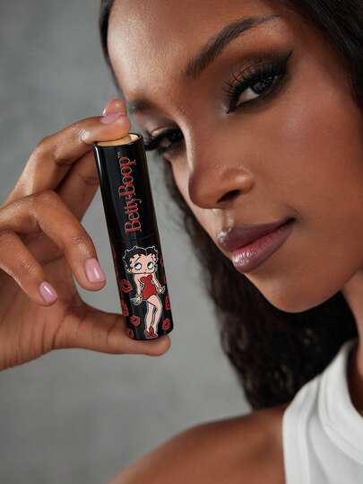 Betty Boop x SHEIN 8 Ml/0.3 Oz Black Sweet Lady Rotatable Compact Perfume Bottle, Portable Refillable Spray,Twist Open Spray Bottle, Can Be Filled With Perfume, Skin Care Water And Other Liquids,Reusable Refilling Bottle,Gifts,Suitable For Travel And Daily Use, Love, Kiss,Heart,Gift Ideas,Party,Holiday,Valentine's Day,Valentine's Day Vacation