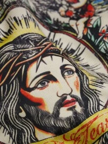 ROMWE MEN 男士拉链印花休闲街头风连帽卫衣 - 彩色 - 查看 5