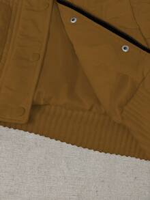 EgrlEra Áo khoác trùm đầu cổ lông thời trang đa năng, mùa đông - Cà phê nâu - Xem 6