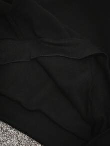 PAVTROS Sudadera con capucha de unicolor y pantalón de chándal casual para hombre, otoño/invierno - Negro - Ver 5