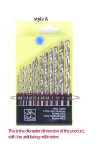 Titanium Coated HSS High Speed Steel Drill Bit Set Drill Bit .Hex Shank Bit Tools 1.5 - 6.5mm,Tool Accessories - Gold - View 13