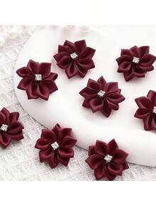 50pcs Handmade Embellished Flower DIY Clothing Accessories - Multicolor - View 12