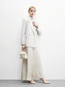 CUCCOO BIZCHIC 女士优雅尖头搭扣高跟鞋，适合通勤 - 杏色 - 查看 5