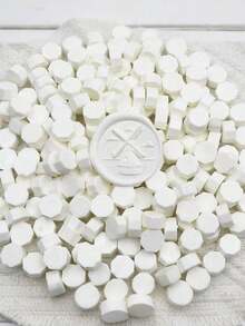 200 حبة/كيس من حبيبات الشمع المختومة بشكل ثماني الأضلاع لختم الأختام الشمعية، زخرفة يدوية للبطاقات والمظاريف، شمع لاكي مختوم للحرفة اليدوية وتغليف الهدايا وختم المظاريف والدعوات لحفلات وألبومات الصور والعودة إلى المدرسة