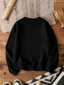 EMERY ROSE Camiseta de manga larga con estampado navideño para mujer de talla grande