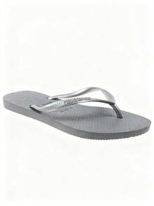 Havaianas Slim Kids Flip Flops Steel Grey 4000030-5178 - Grey - View 1