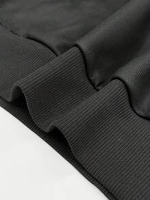 Manfinity Dauomo 男士卫衣连帽衫，耶和华男士字母印花连帽衫休闲宽松图案套头衫2026款外套，印有耶稣圣经格言字母的男士运动服，送给男朋友的礼物 - 黑色 - 查看 5