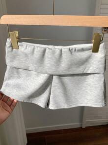 SHEIN EZwear Summer Outfits For Women's Simple Slim-Fit Anti-Flashing Shorts, Casual Daily Wear