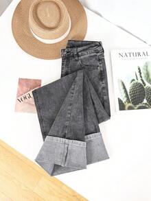 HIMARRI Denim Ropa vaquera Mezclilla mujer Pantalón con brillos mezclilla de mujer Pantalones para mujer outfit vaquero - Negro - Ver 2