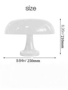 1PC Power5V Voltage Style Mushroom Table Lamp Bedside Night Light Study Room Decor Lamp Aesthetic Mood Lighting For Bedroom Plugged-In Use - multicolor - View 4