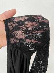 Coolane 女士白色针织修身露肩连衣裙 - 黑色 - 查看 7