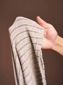 Slaydiva 2025 Autumn/Winter Fleece Ribbed Long Sleeve Jumpsuit - Apricot - View 9