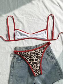 Swim Mod Bộ đồ bơi bikini họa tiết da báo gợi cảm cho nữ, đi biển mùa hè - Nhiều màu - Xem 2