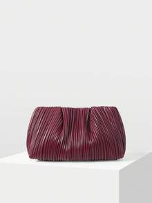 MOTF PREMIUM 女士手提包，时尚优雅，适合日常使用、聚会、派对、度假等各种场合。 - 酒紅色 - 查看 2