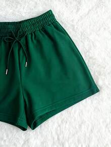 Resyla Women's Four-Leaf Clover And Heart Print T-Shirt And Shorts Set, St. Patrick's Day Set - Multicolor - View 5