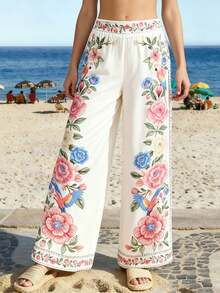 CAJUNI Quần dài họa tiết hoa đẹp nhất của Tropical Vacation - Nhiều màu - Xem 3