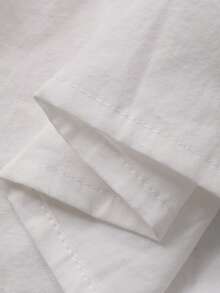 DAZY 女童休闲翻领长袖衬衫，春秋季 - 白色 - 查看 7